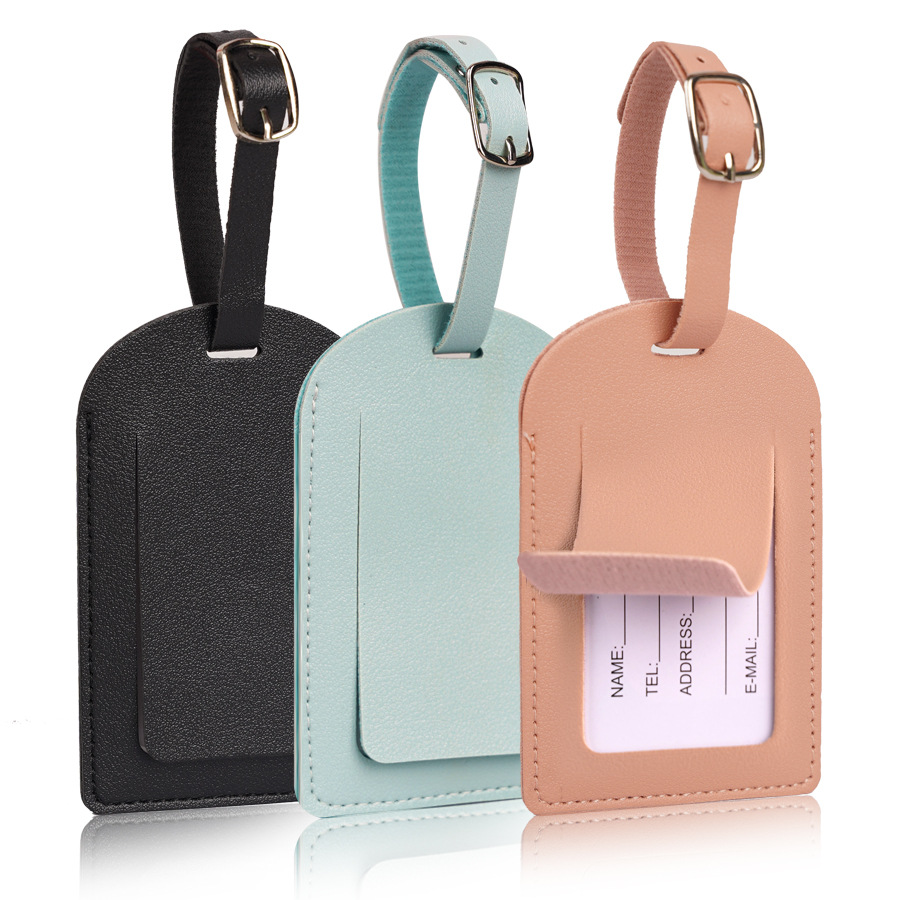 Men Accessories Name - Etiquetas de equipaje de cuero PU