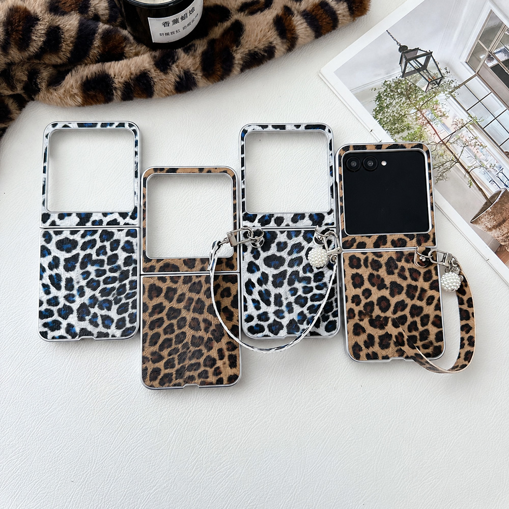 Men Accessories Style - Funda plegable con estampado de leopardo