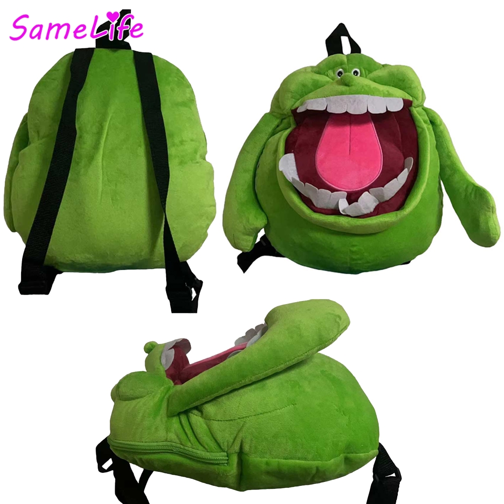Men'S Accessories Backpack - Mochila Green Ghost Slimer, bolsa de
