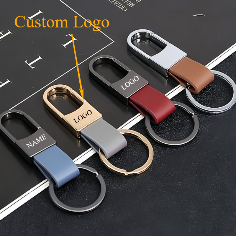Men Accessories Name - Llaveros de cuero de moda logotipo