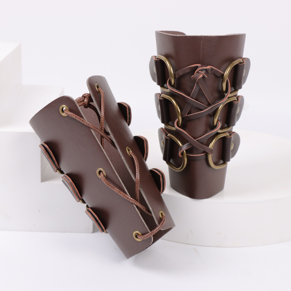 Men Accessories Style - Guantes largos de cuero para tiro