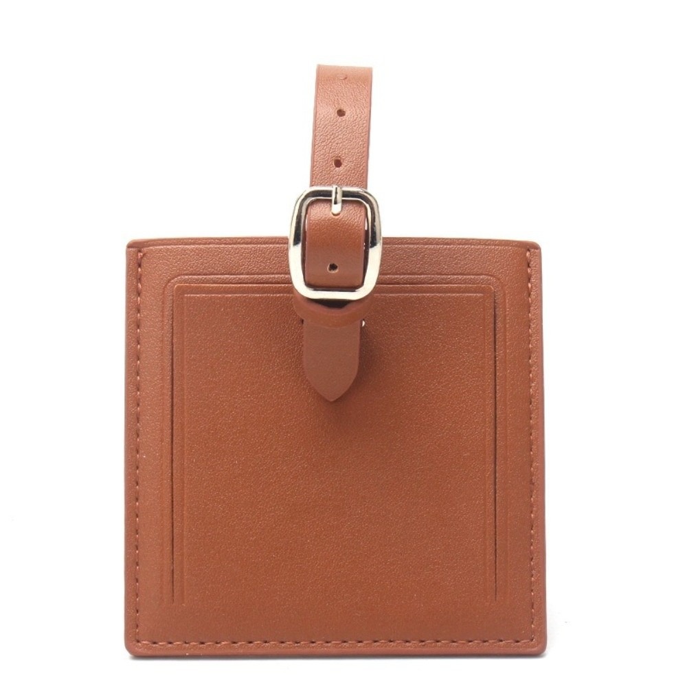 Men Accessories Name - Etiquetas de Cuero Cuadradas para Equipaje