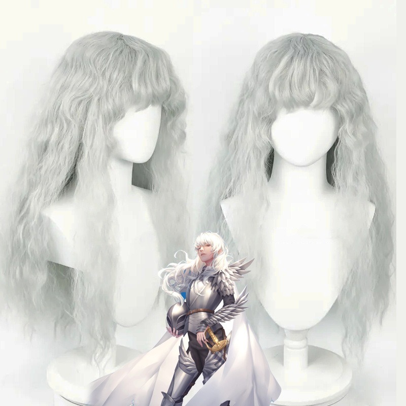 Men Accessories Silver - Juego de Anime Berserk Cosplay peluca