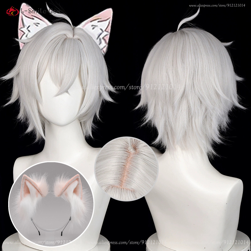 Men Accessories Silver - Peluca de Cosplay ZZZ Seth Lowell