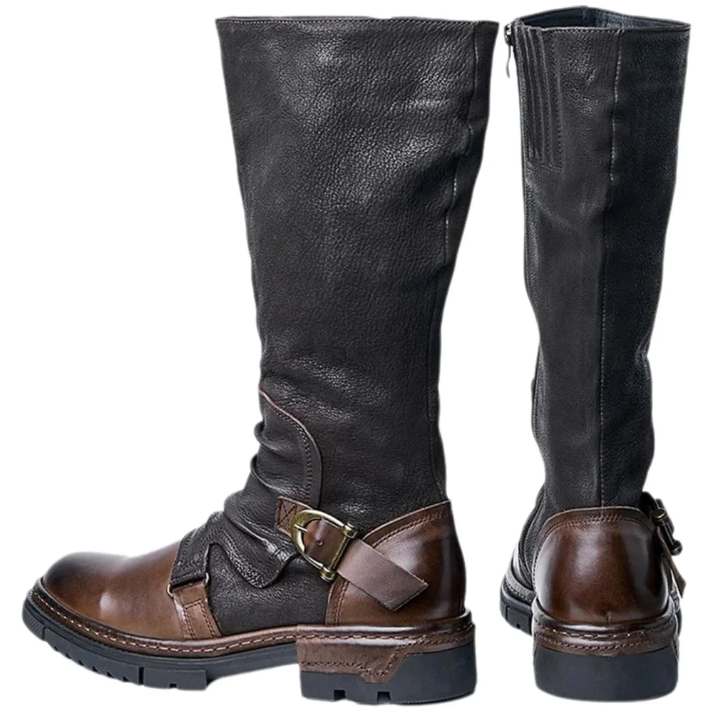 Men Accessories Style - Zapatos medievales Retro de cuero PU