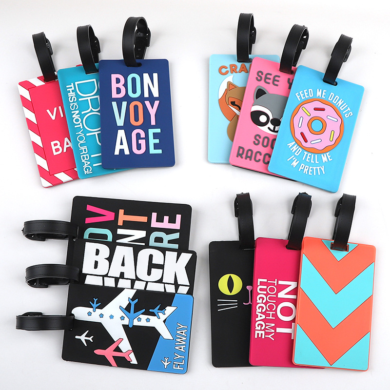 Men Accessories Name - Etiqueta de equipaje de PVC con