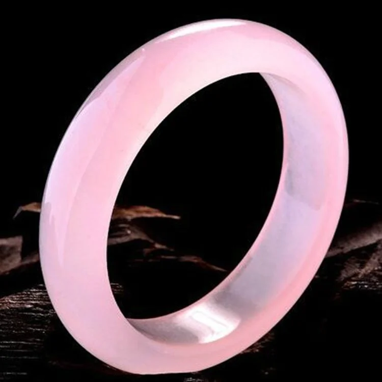 Men Accessories Style - Brazalete de Jade Rosa Natural genuino