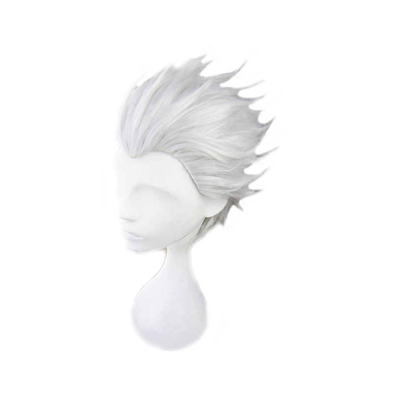 Men Accessories Silver - Peluca de Cosplay Vergil, pelo corto