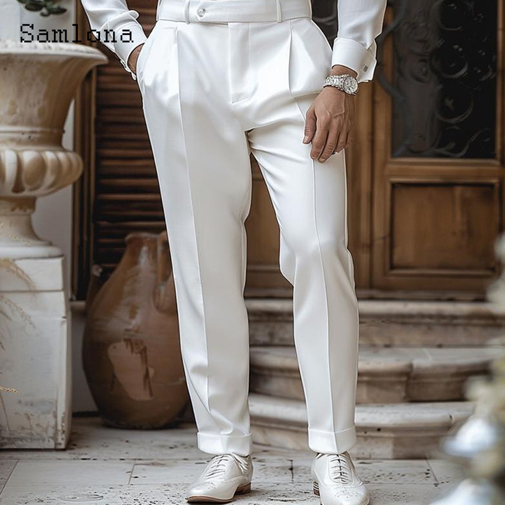 Men Accessories Elegant - 2025, pantalones de traje de Nápoles