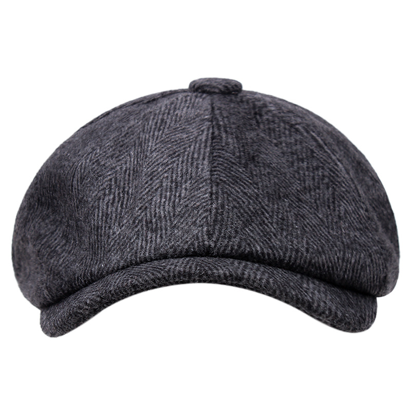 Men'S Accessories Canada - Sombrero octogonal de lana de gángster