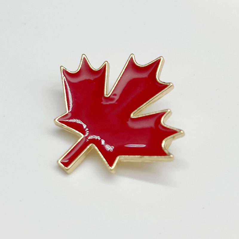 Men'S Accessories Canada - Broches esmaltados de arce rojo, emblema