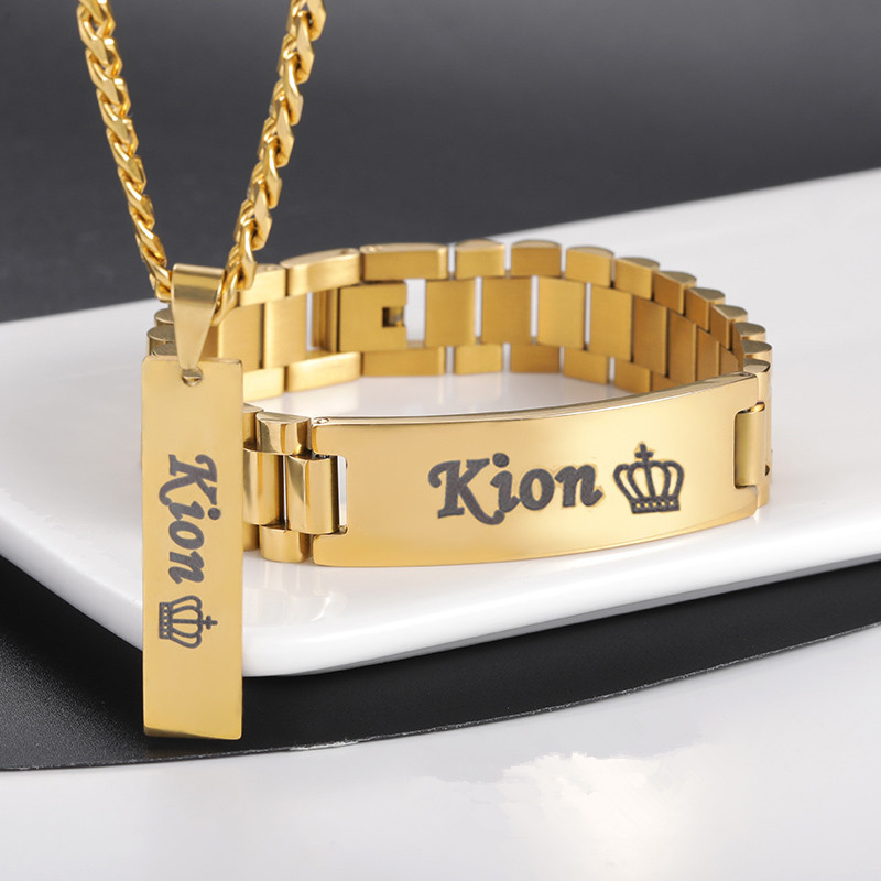 Men Accessories Name - Collar con nombre personalizado para hombre,