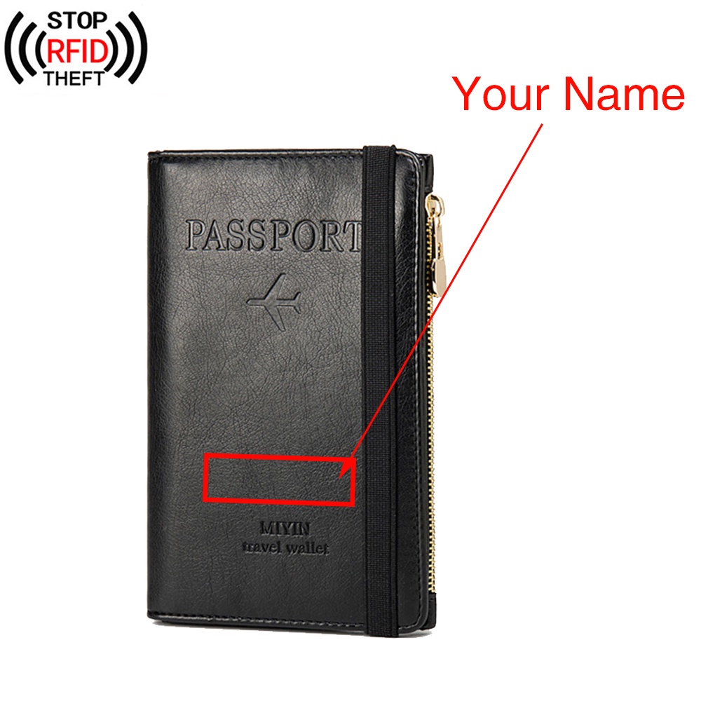 Men Accessories Name - Texto personalizado, billetera Vintage de negocios