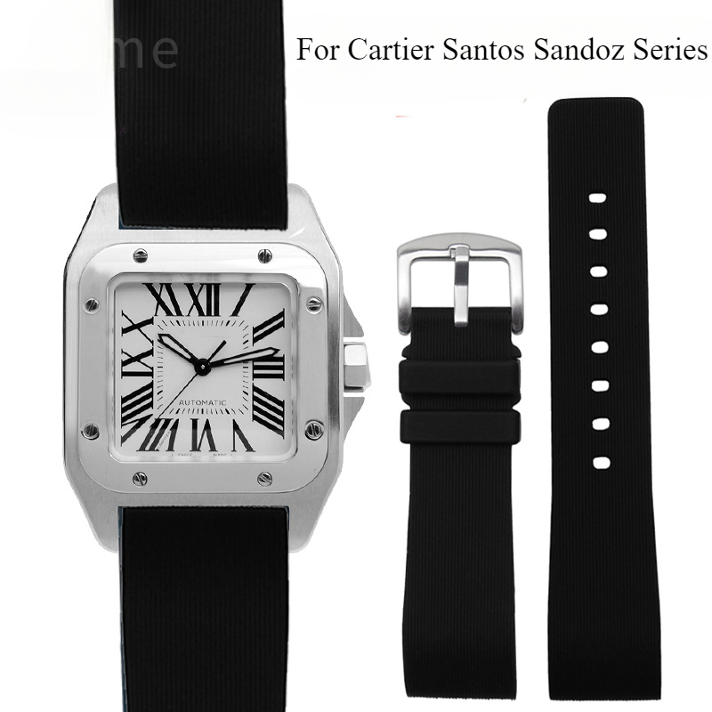 Men'S Accessories Cartier - Correa de reloj de silicona negra