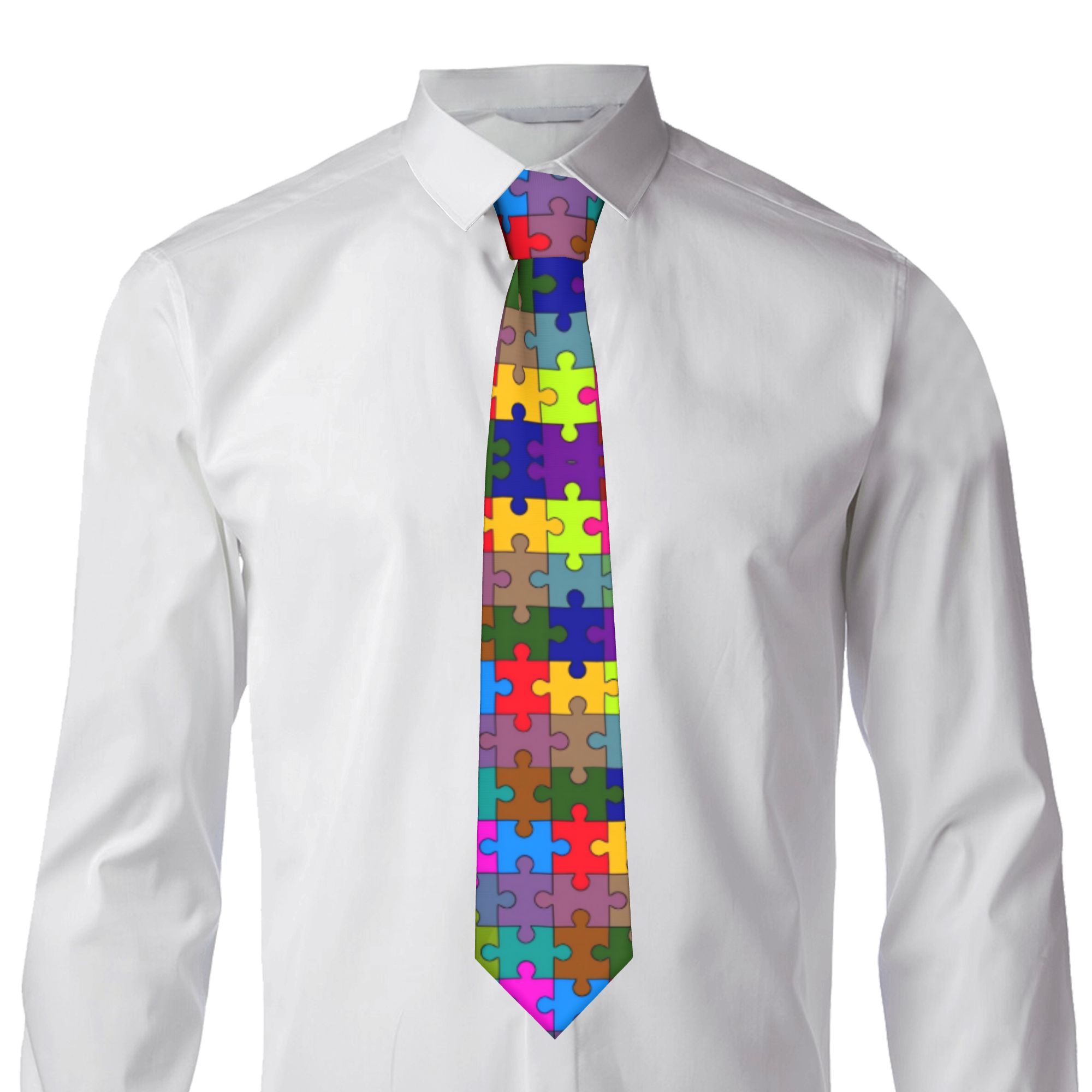 Corbata con diseño de rompecab - Men Accessories Elegant reseña y precio