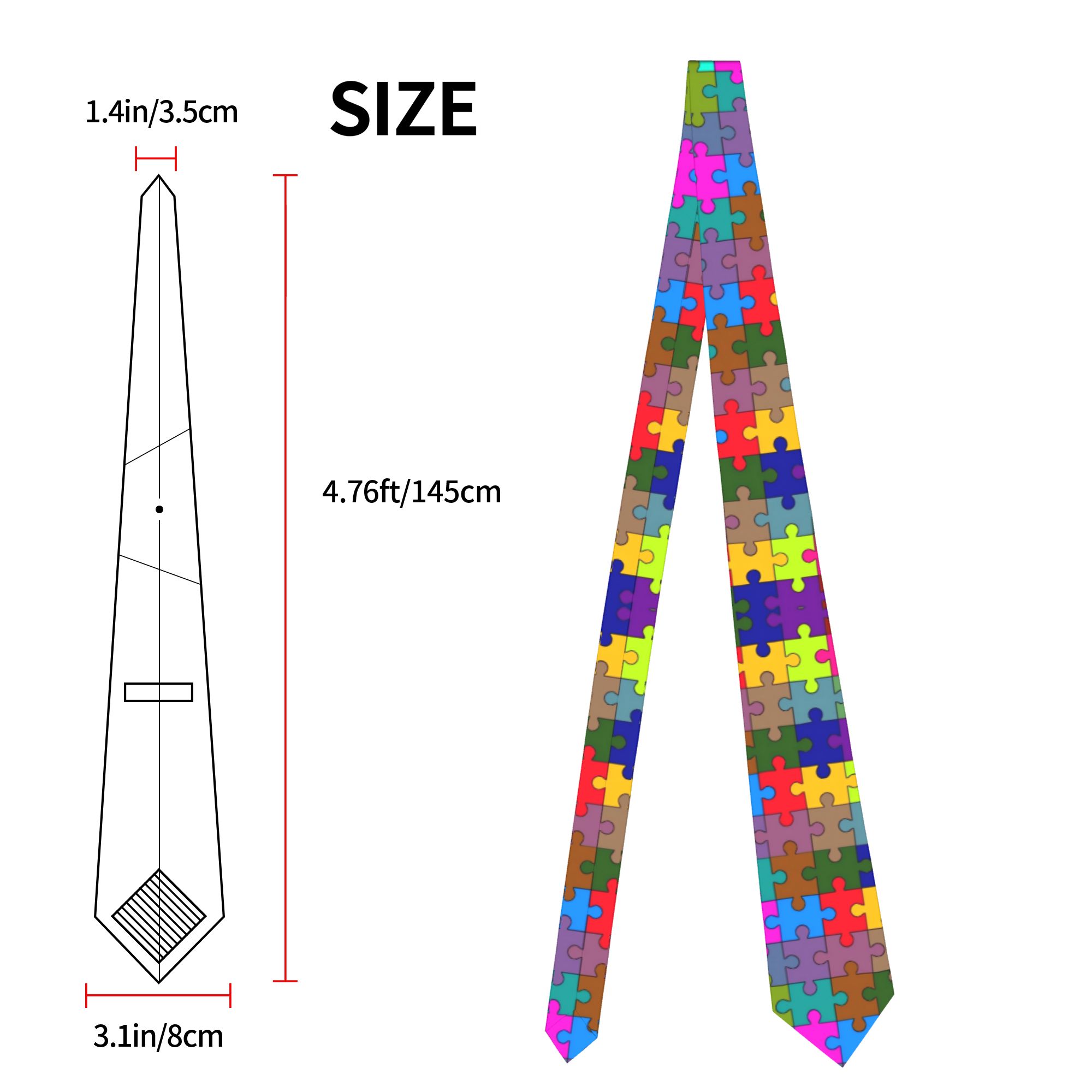 Corbata con diseño de rompecab - Men Accessories Elegant reseña y precio