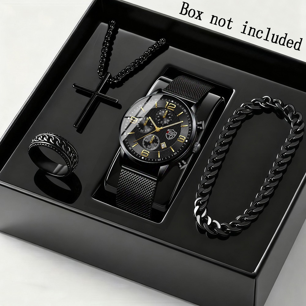 Juego de 4 piezas de reloj de  - Men Accessories Elegant reseña y precio