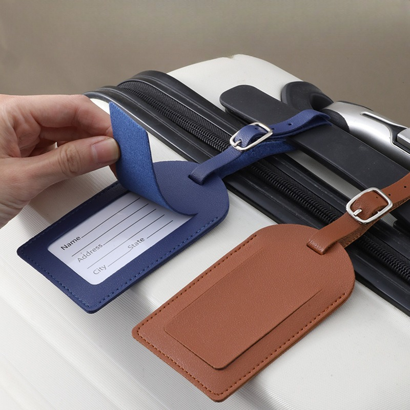 Etiquetas de equipaje de cuero - Men Accessories Name reseña y precio