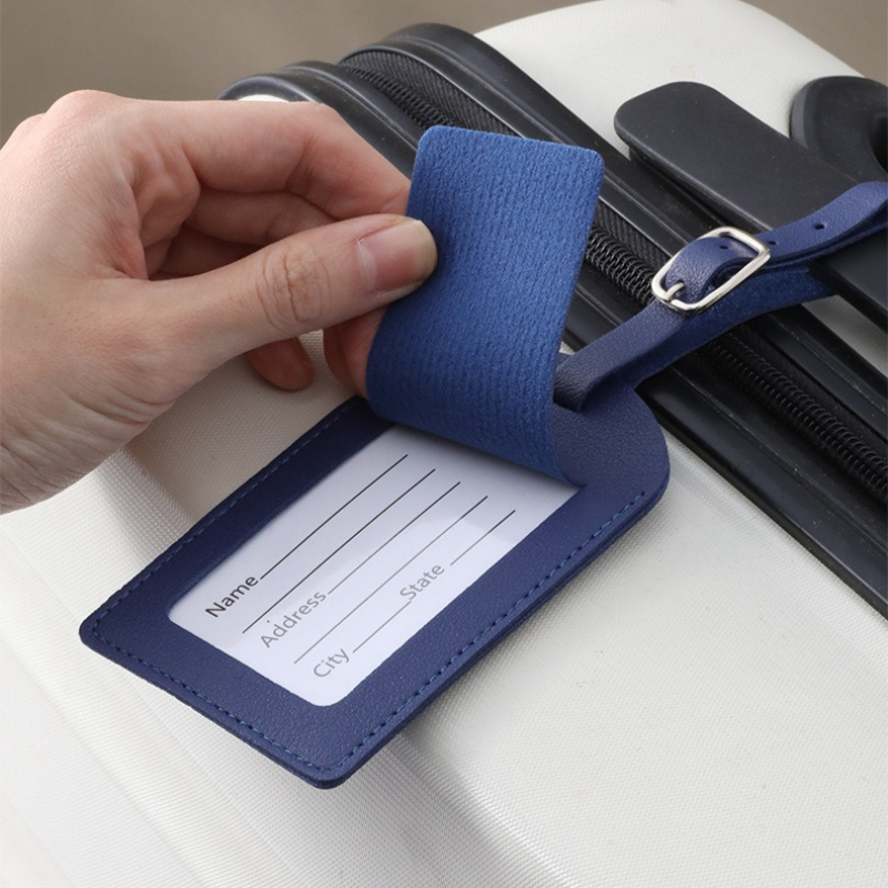 Etiquetas de equipaje de cuero - Men Accessories Name reseña y precio