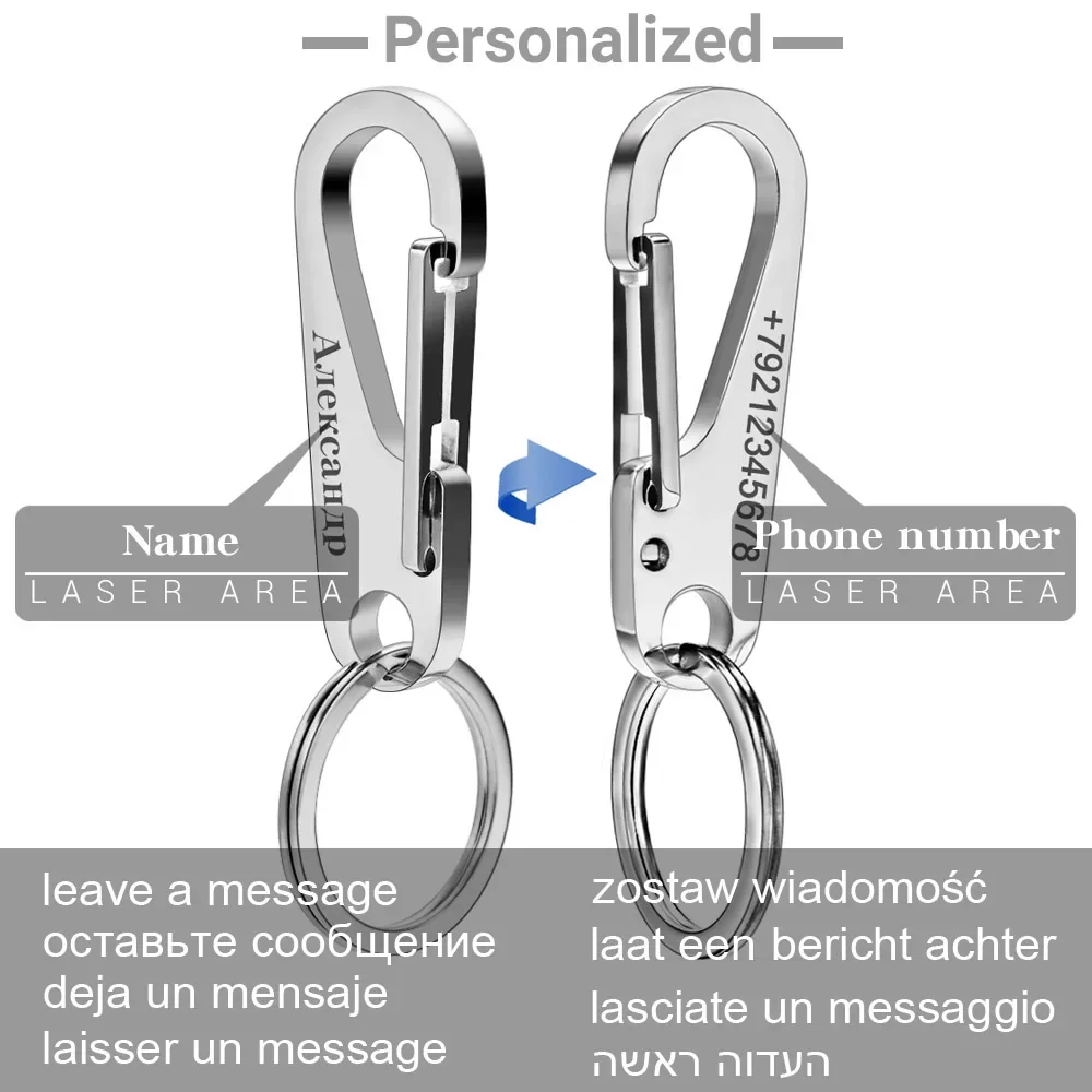 LLavero de acero inoxidable 30 - Men Accessories Silver reseña y precio