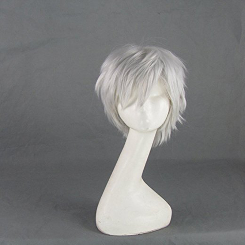 Peluca de cosplay corta gris p - Men Accessories Silver reseña y precio