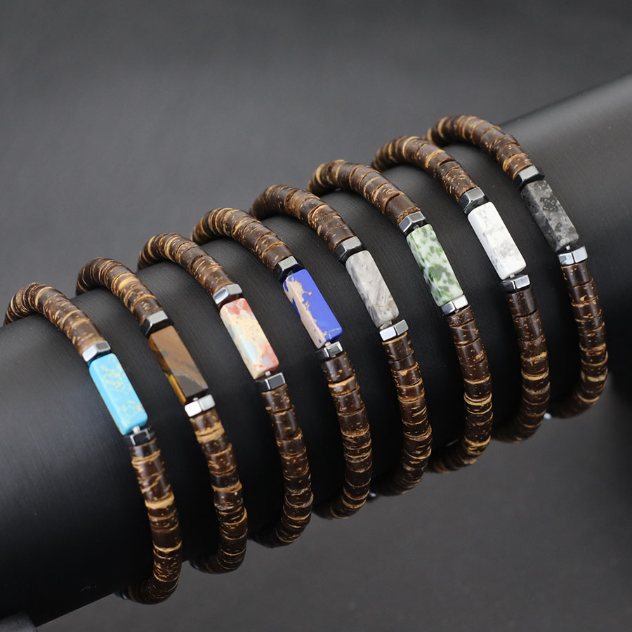 Pulsera Retro de concha de coc - Men Accessories Amazon reseña y precio