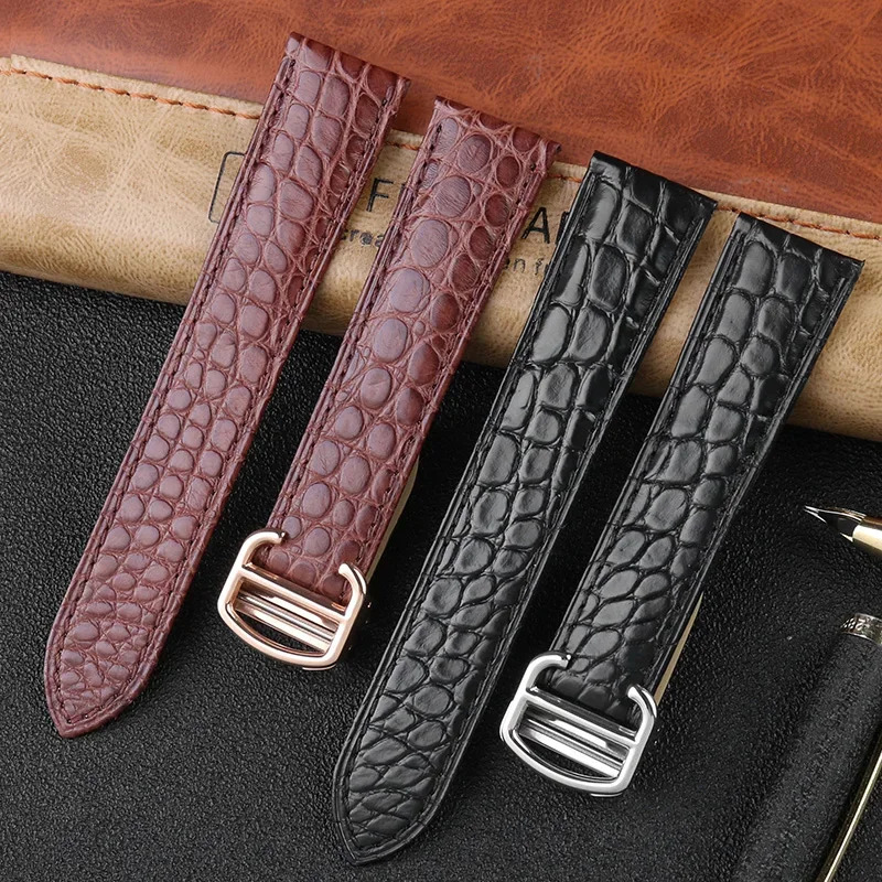 Correa de reloj de cocodrilo 1 - Men'S Accessories Cartier reseña y precio