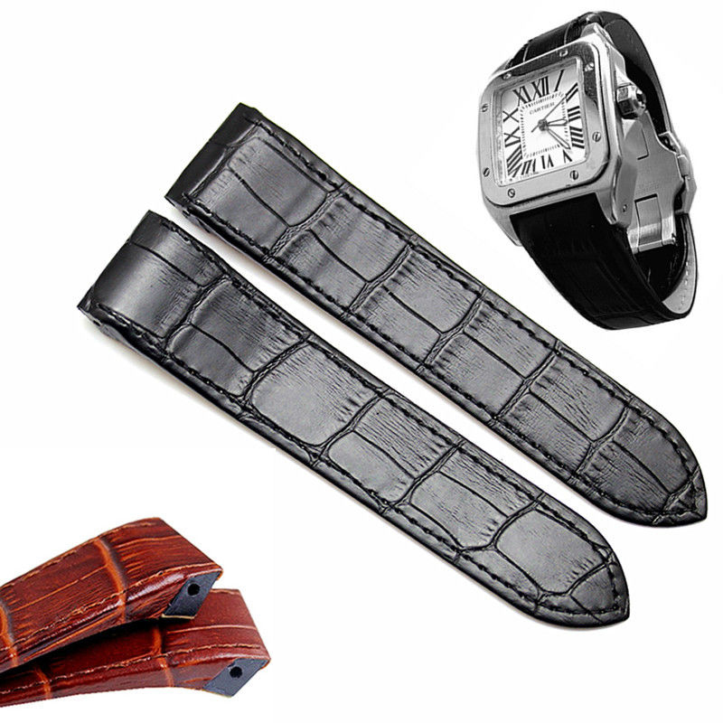 Correa de reloj de cuero genui - Men'S Accessories Cartier reseña y precio