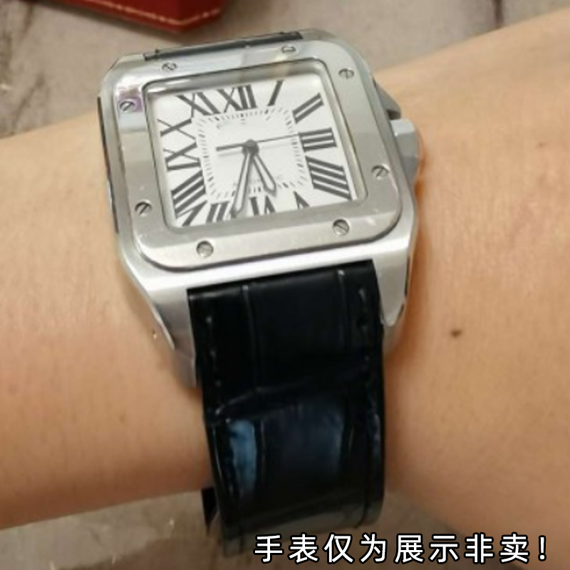 Correa de reloj de cuero genui - Men'S Accessories Cartier reseña y precio