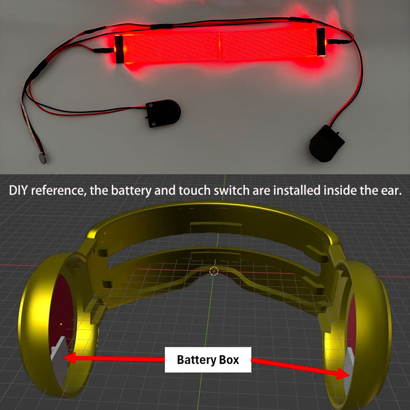 Kits de Cosplay de ojos LED fl - Men Accessories Combo reseña y precio