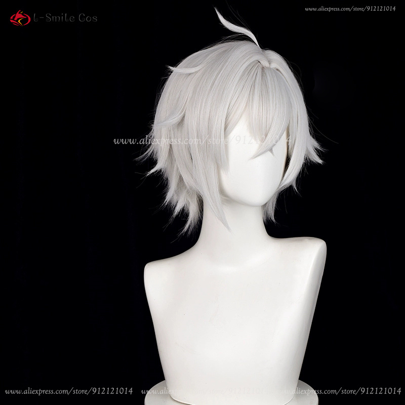 Peluca de Cosplay ZZZ Seth Low - Men Accessories Silver reseña y precio