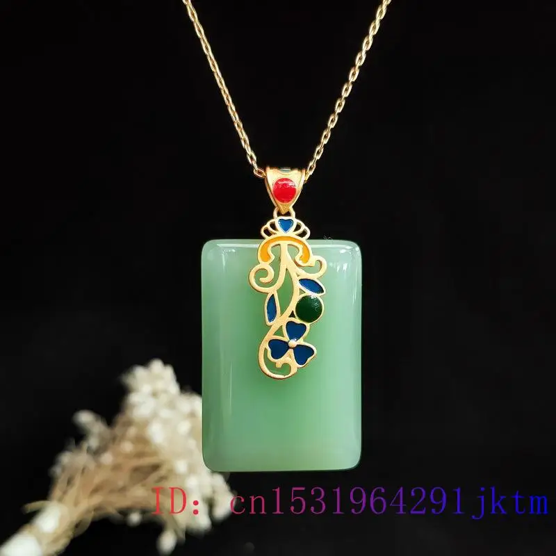 Collar con colgante de Jade pa - Men Accessories Silver reseña y precio