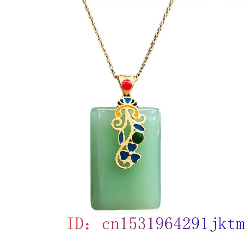 Collar con colgante de Jade pa - Men Accessories Silver reseña y precio
