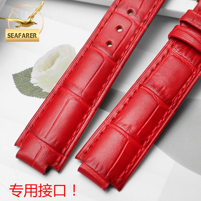 Correa de reloj de cuero genui - Men'S Accessories Cartier reseña y precio