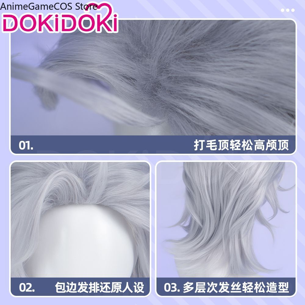 Peluca de Cosplay de Anime Rec - Men Accessories Silver reseña y precio