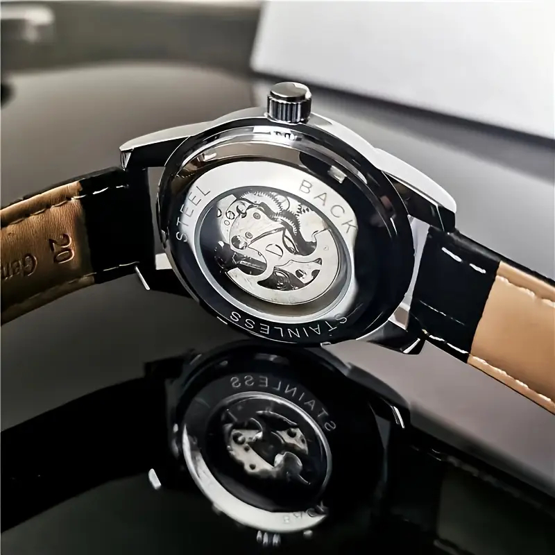 Elegante reloj mecánico automá - Men Accessories Elegant reseña y precio