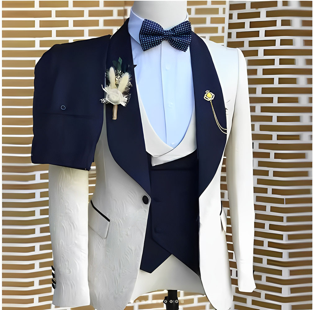 Trajes blancos elegantes de ja - Men Accessories Elegant reseña y precio
