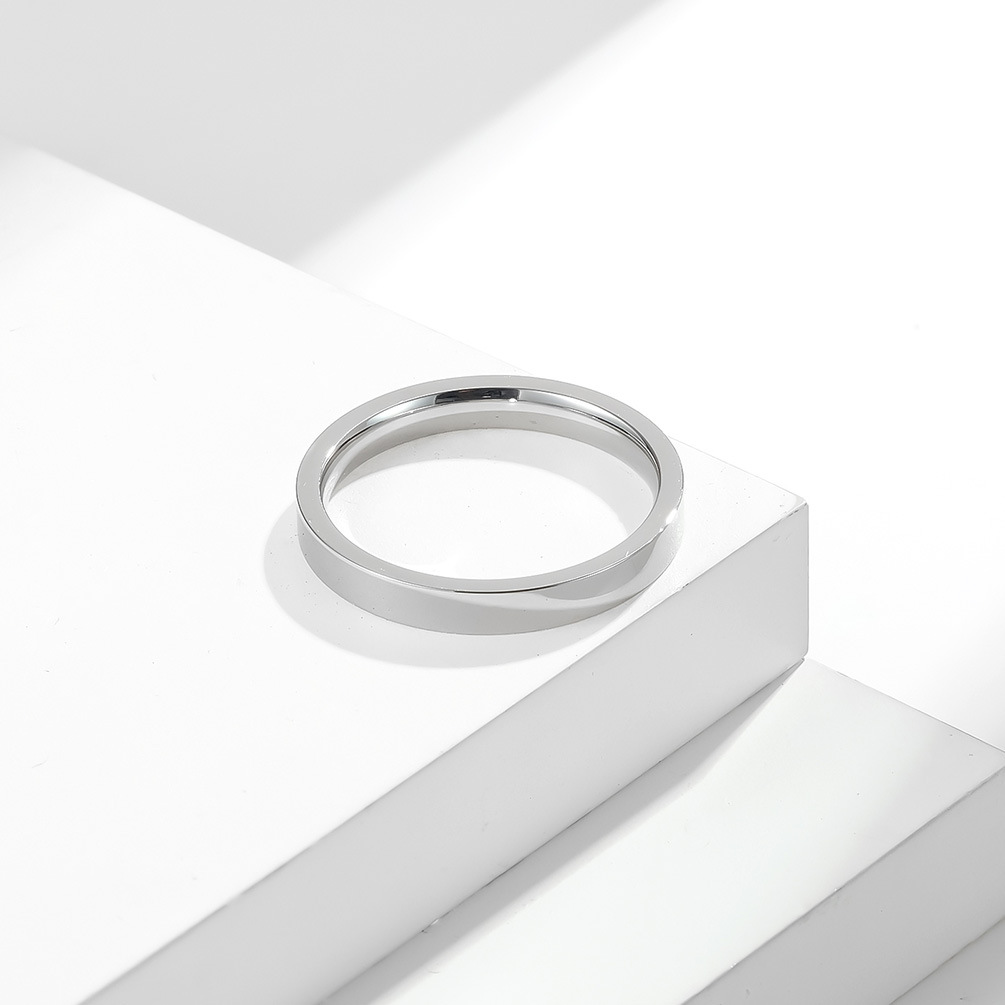 3MM clásico Simple 316L acero  - Men Accessories Name reseña y precio