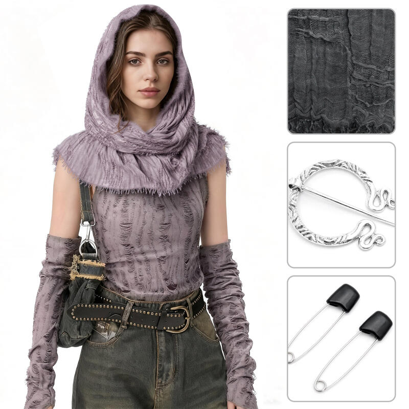 Bufanda Medieval con Capucha,  - Men'S Viking Accessories reseña y precio