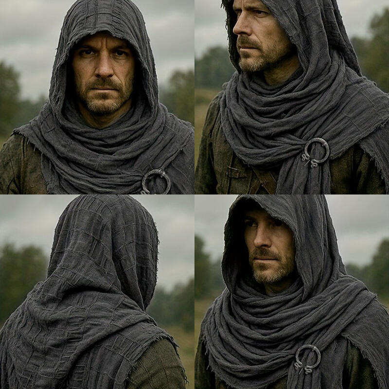 Bufanda Medieval con Capucha,  - Men'S Viking Accessories reseña y precio