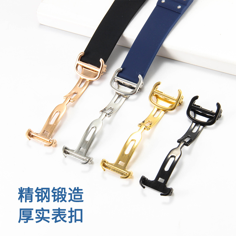 Correa de reloj de silicona su - Men'S Accessories Cartier reseña y precio