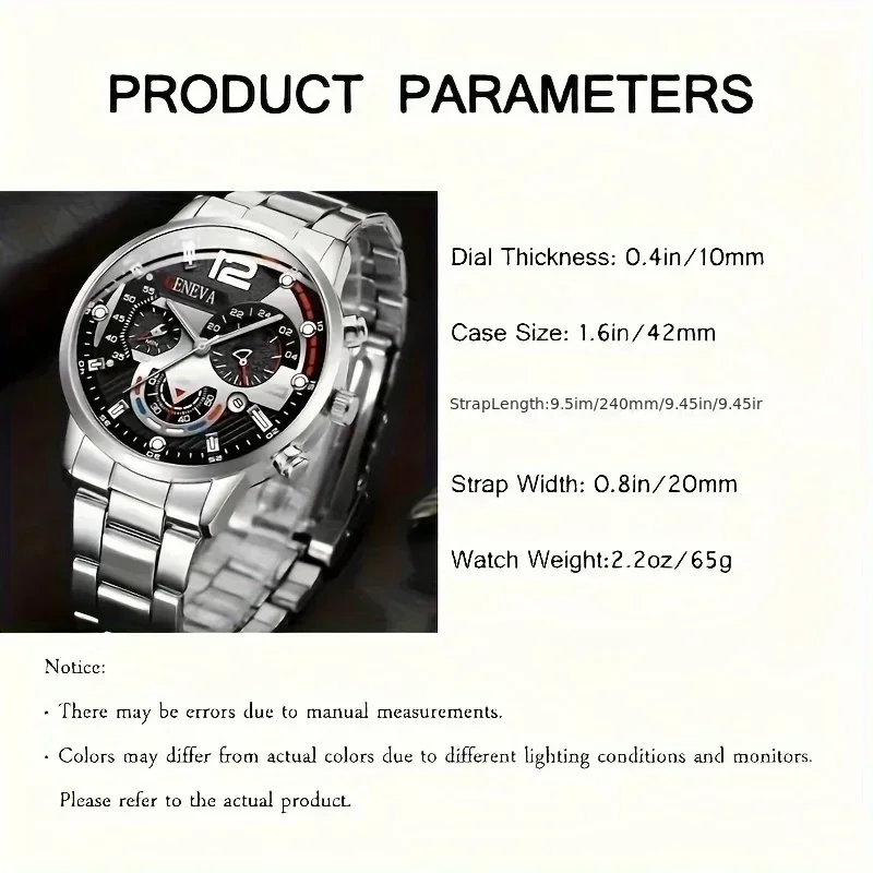 Juego de 2 Relojes de Cuarzo c - Men Accessories Elegant reseña y precio