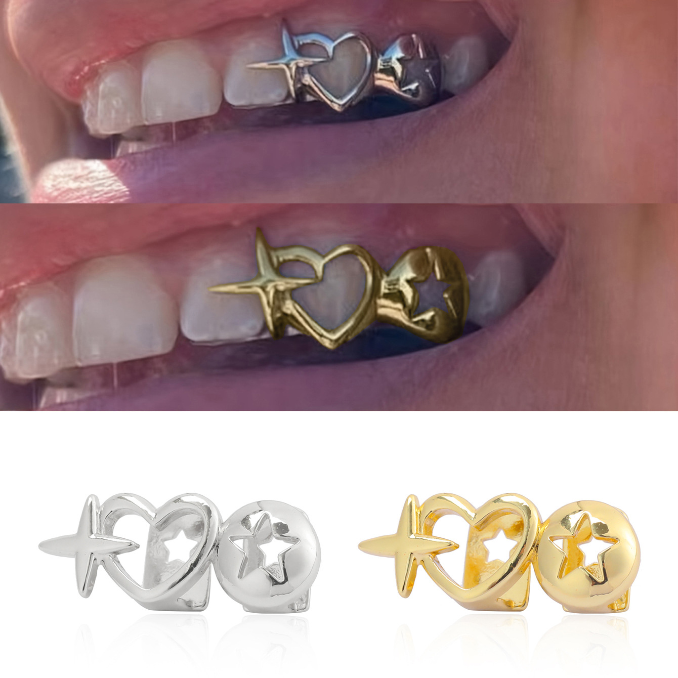Gorros de dientes de corazón h - Men Accessories Silver reseña y precio