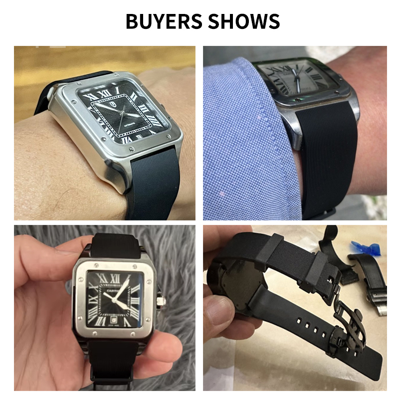 Correa de reloj de silicona ne - Men'S Accessories Cartier reseña y precio
